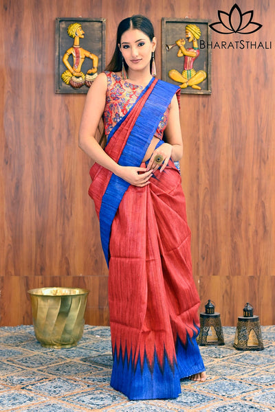 Raw Silk Sarees : Pure Raw Silk Saree Online Shopping – BharatSthali