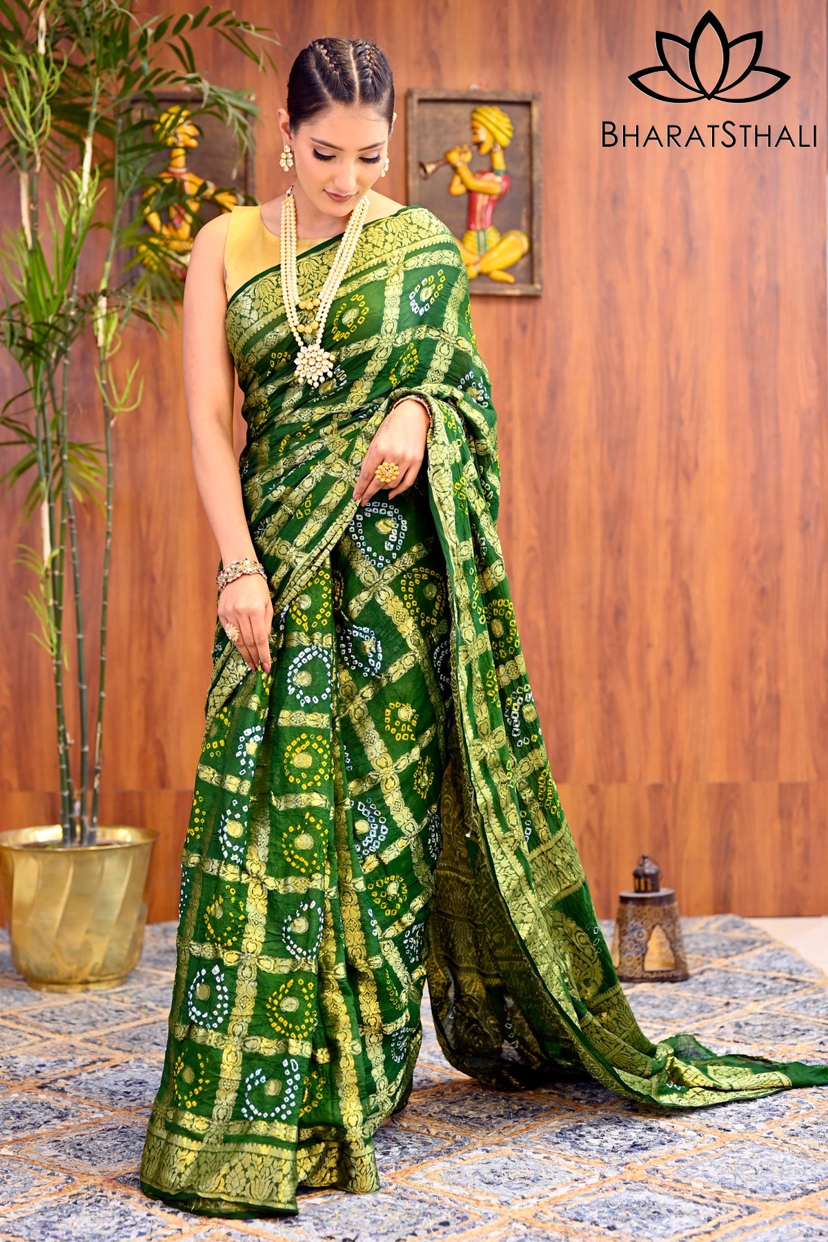 Pure bandhani discount silk sarees