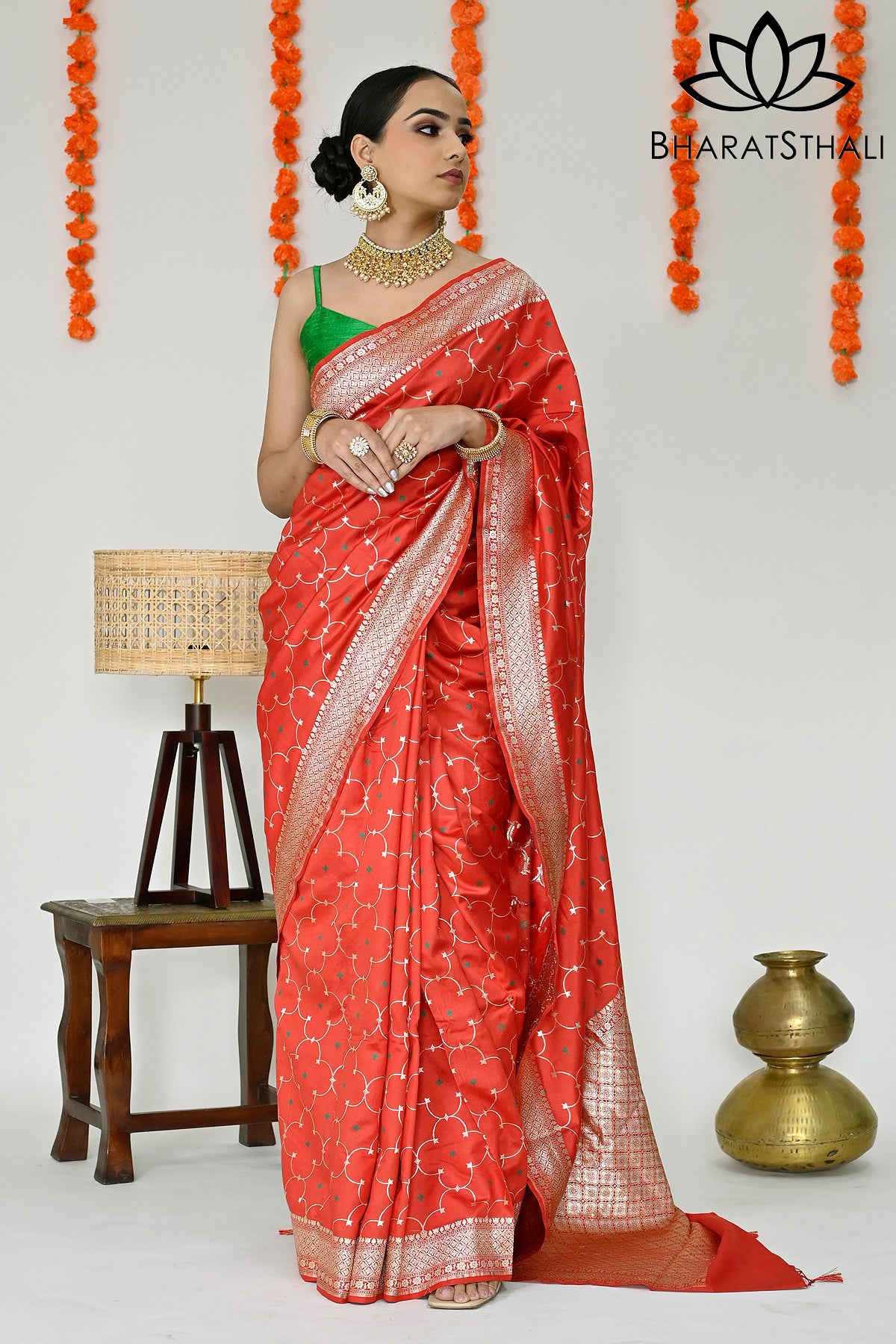 Buy Light pink kanchipuram silk saree at Best Price Chennai