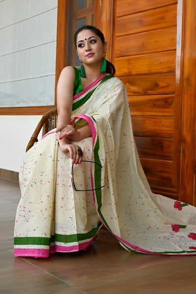 Multicolor Checkered Pure Cotton Saree | Saree trends, Saree blouse designs,  Elegant saree